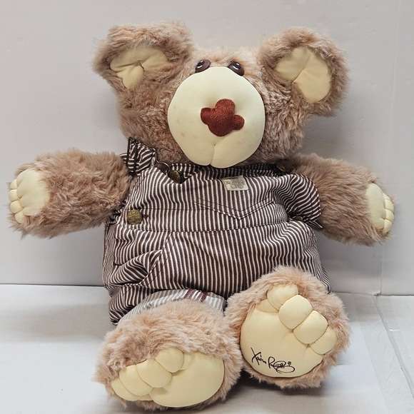 Vintage 1984 Furskins Dudley 22" Teddy Bear Overalls Plush‎ Stuffed Animal - Picture 8 of 14